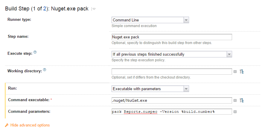 TeamCity Build Configuration