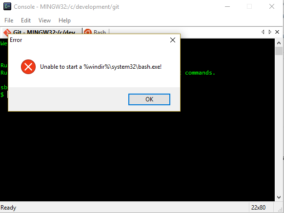 Unable to start C:\WINDOWS\system32\cmd.exe when launching Console2 - Super User
